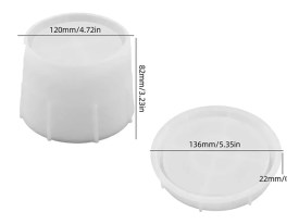 Molde silicona maceta grande con plato